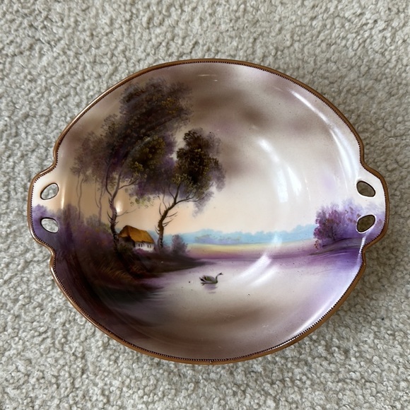 Gorgeous Vintage Noritake Hand Painted Serving Dish - Picture 10 of 14